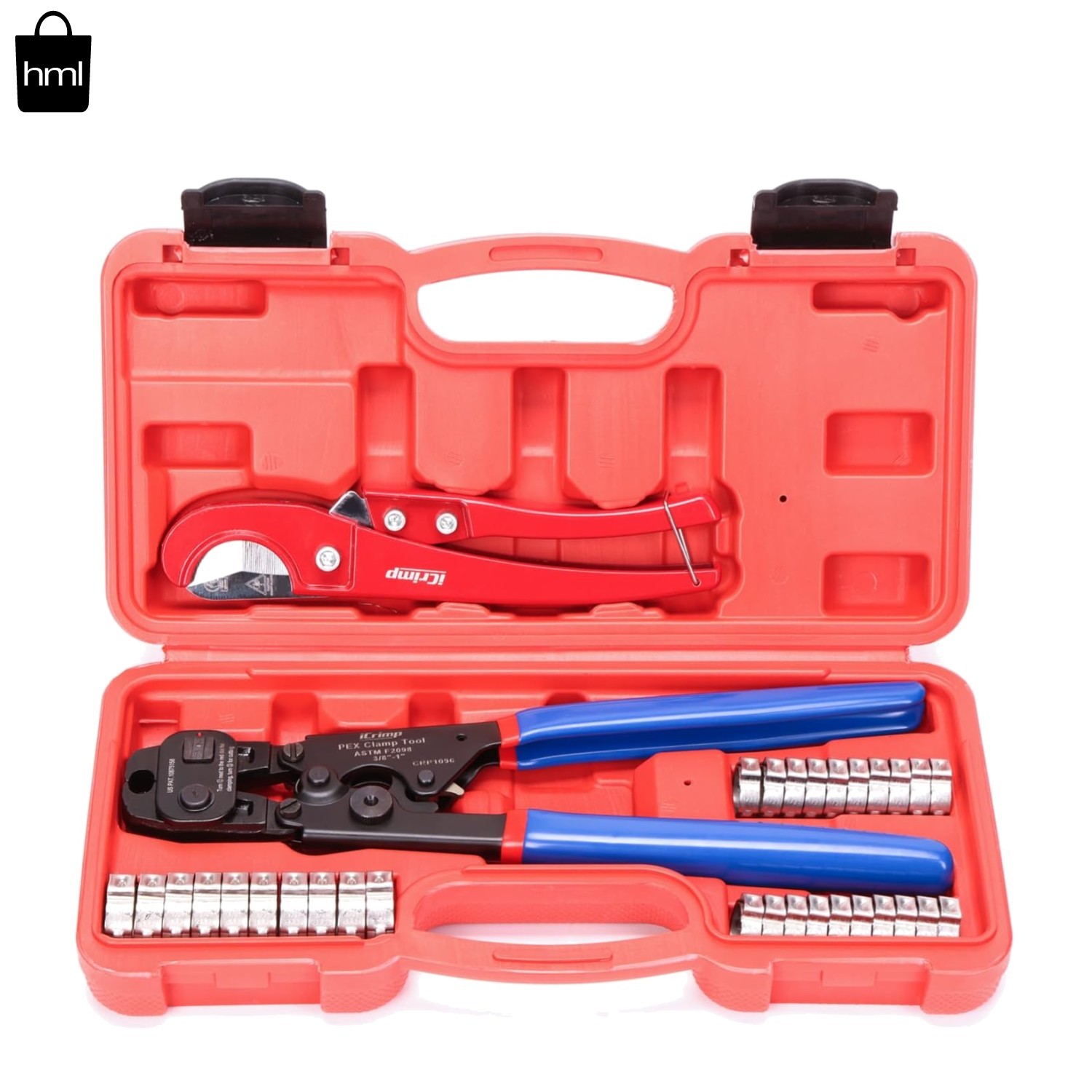All-in-One Ratchet PEX Cinch Tool for 3/8-in to 1-in Clamps - Ergonomic Design