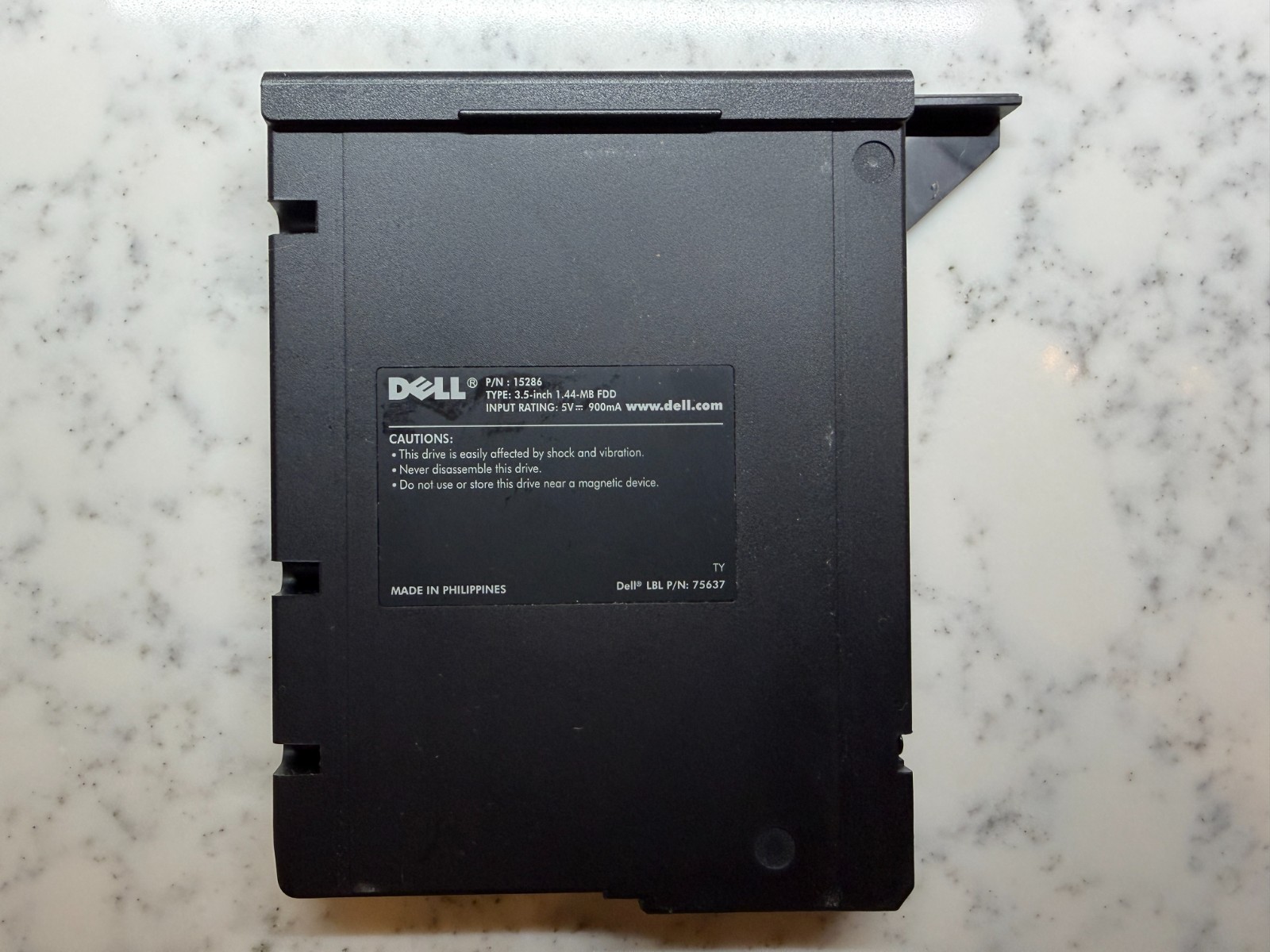 Dell P/N: 15286 Removable 3.5" Floppy Disk Drive, 1.44 MB FDD … Inspiron 3000
