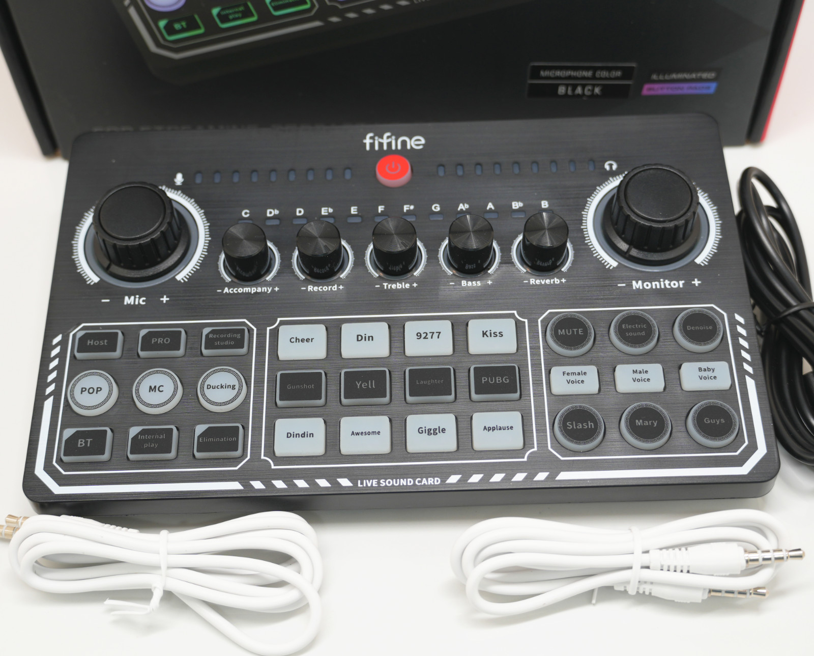 FIFINE Gaming Streaming Audio Mixer Amplitank SC6 Bluetooth