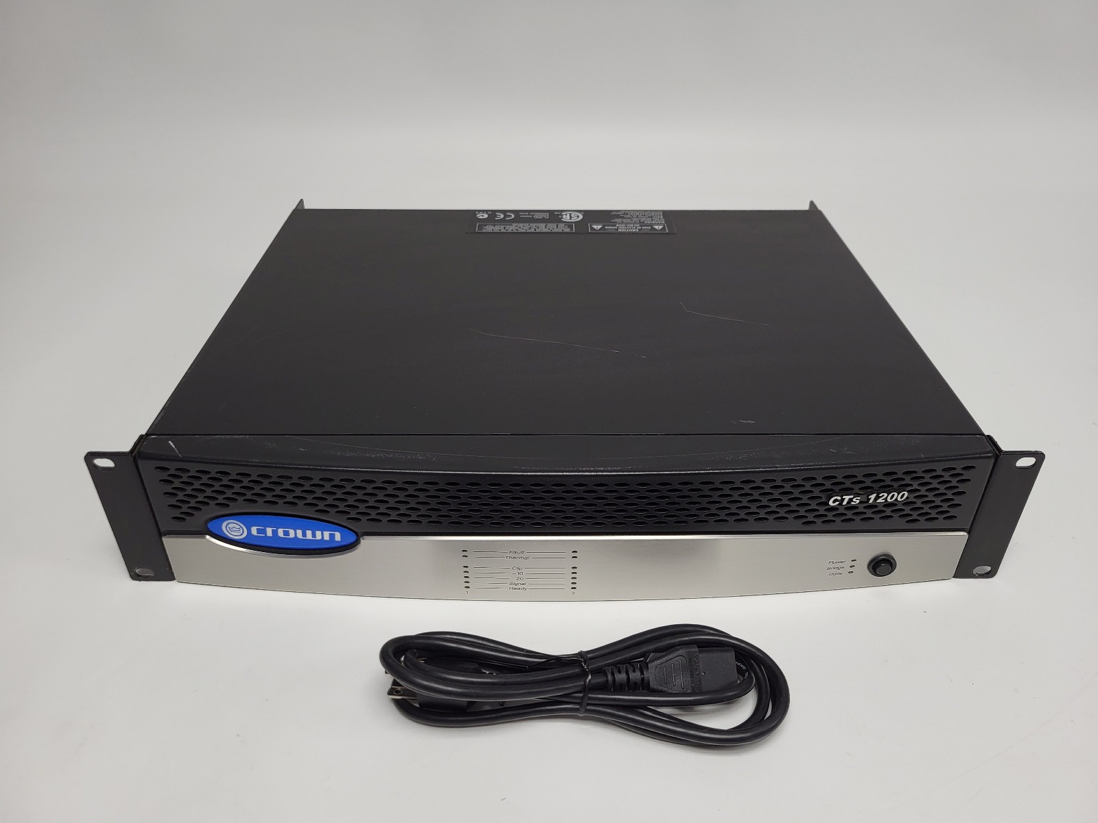 Crown CTs 1200 2-Channel 600W Per Channel Power Amplifier w/BBY PIP 2 Card
