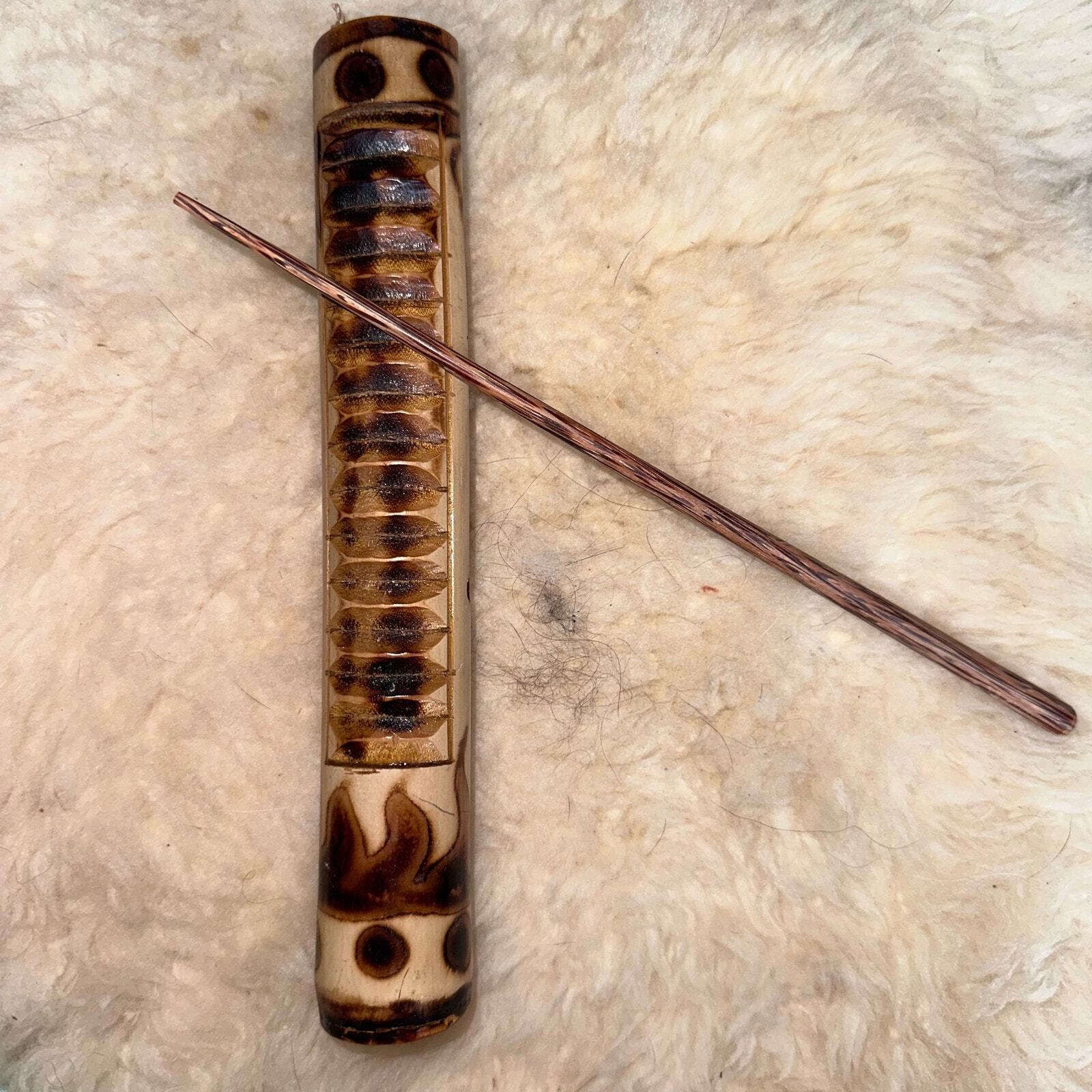 NIP Mini Bamboo Guiro Hand Percussion Instrument