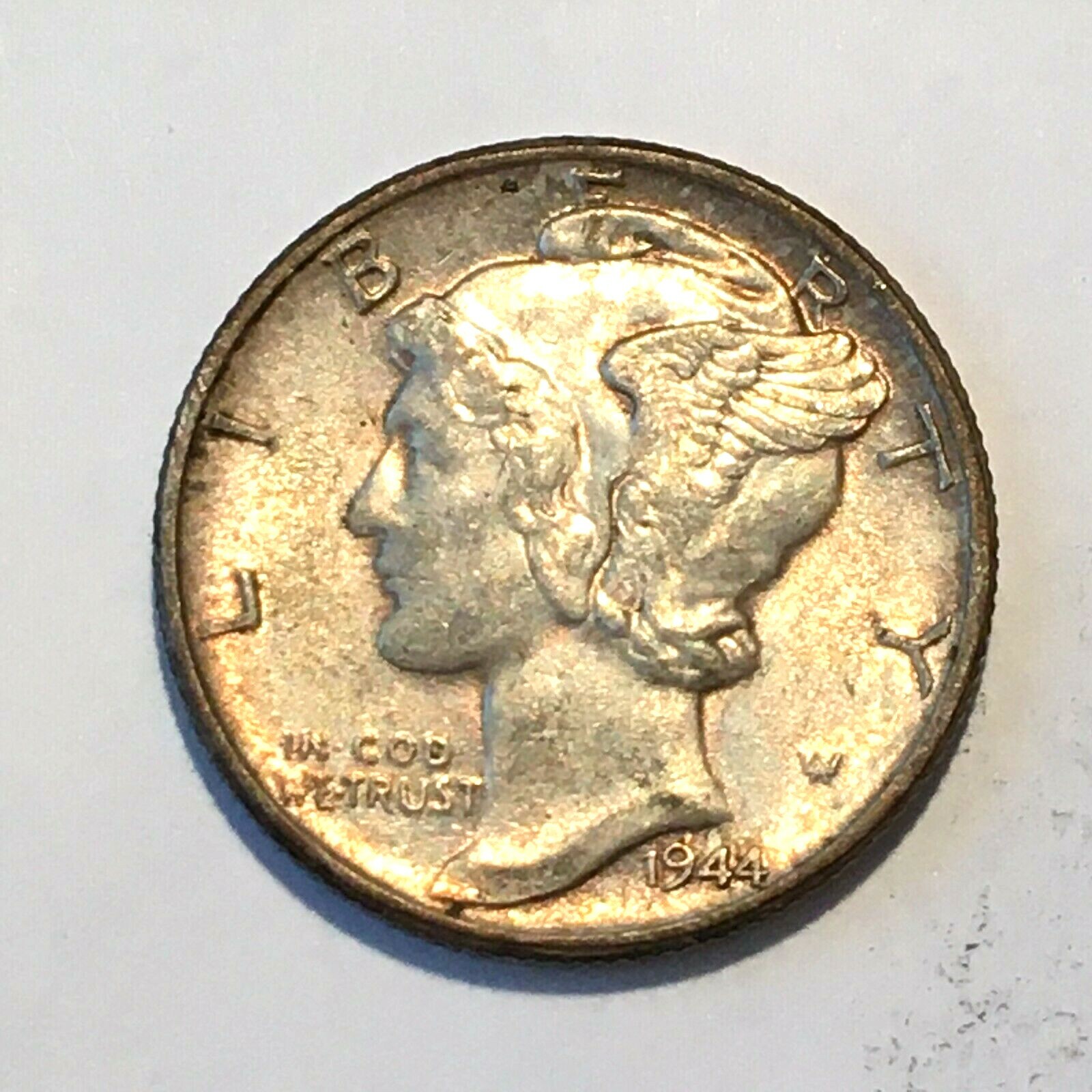 1944 Silver Mercury Dime - High Quality Scans #L900