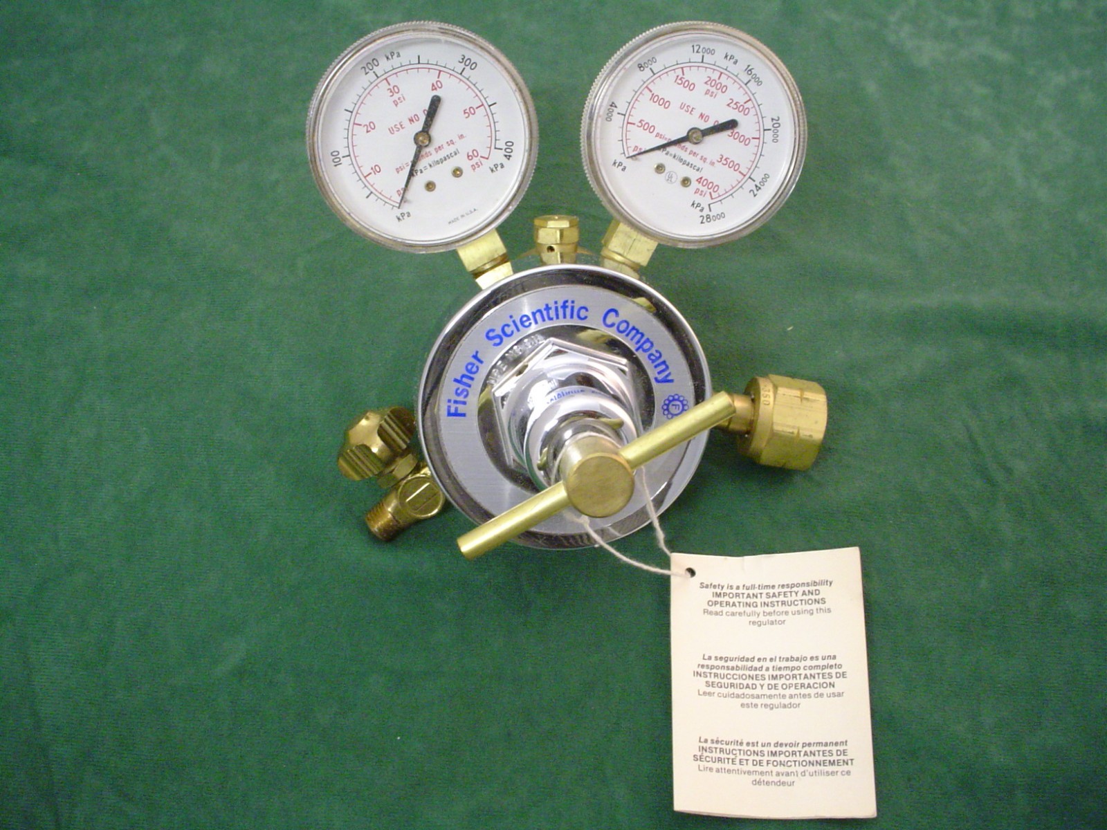 New Fisher Scientific FS-50 10 572 M Methane Gas Pressure Regulator Free Ship