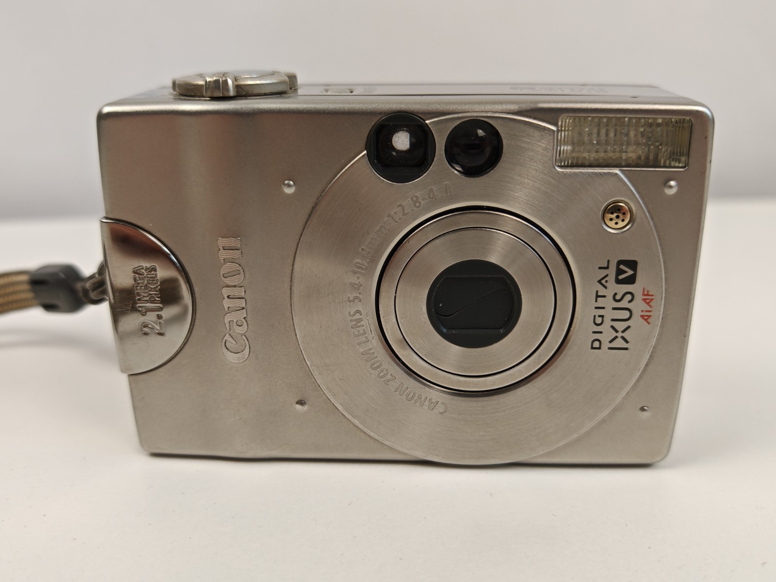 Canon Digital IXUS V PC1012 2MP Compact Camera Silver Untested No Battery