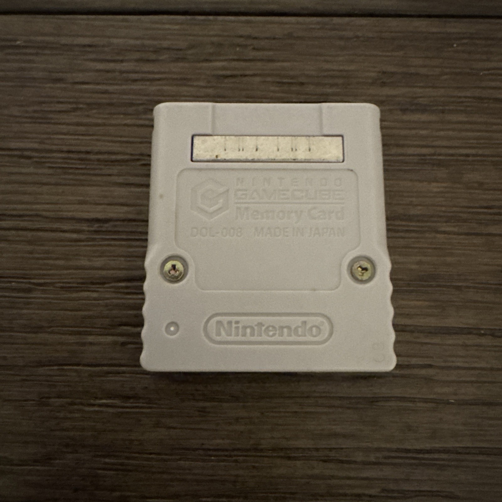 Official Nintendo Gamecube Memory Card DOL-008 Genuine Grey OEM