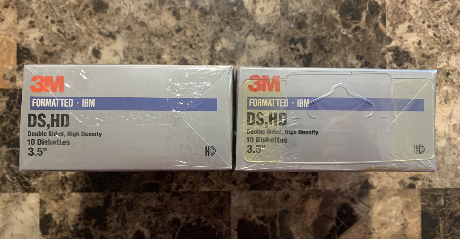 Set Of 2- 3M Imation Diskettes 3.5” 10 per package Double Sided High Density