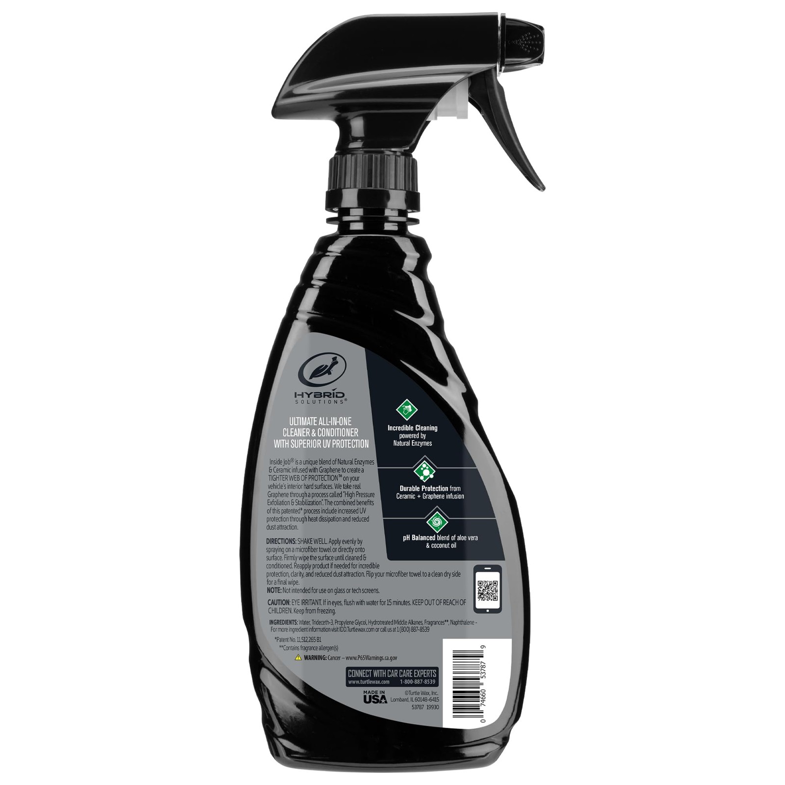 Turtle Wax 53787 Hybrid Solutions Ceramic Graphene Inside Job, Interior Car