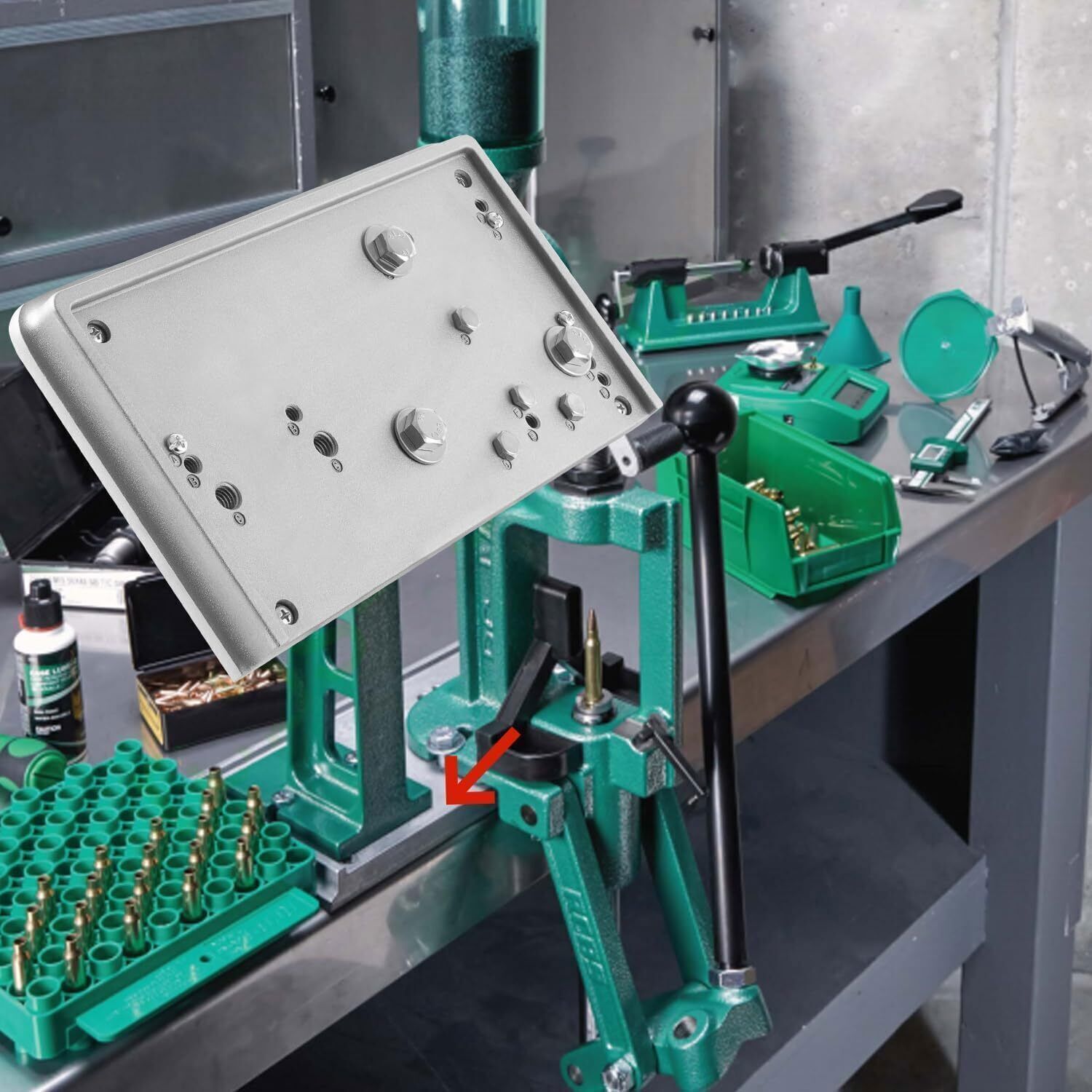 9282 Shell Holder Accessory Base Plate - 3 Replacement For RCBS Presses & Tools