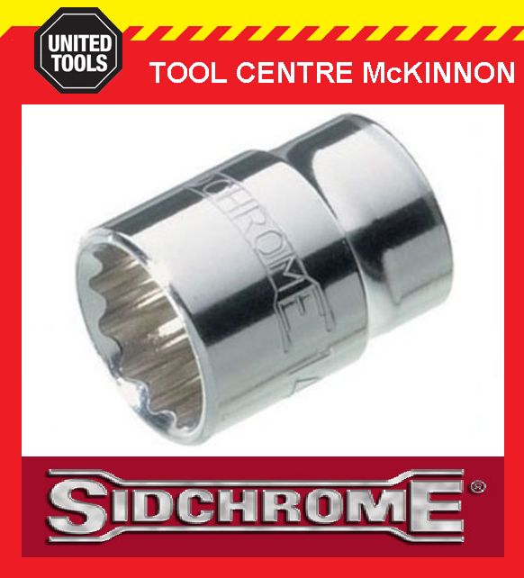 SIDCHROME SCMT13228 3/8” DRIVE 12pt 18mm TORQUEPLUS STANDARD SOCKET