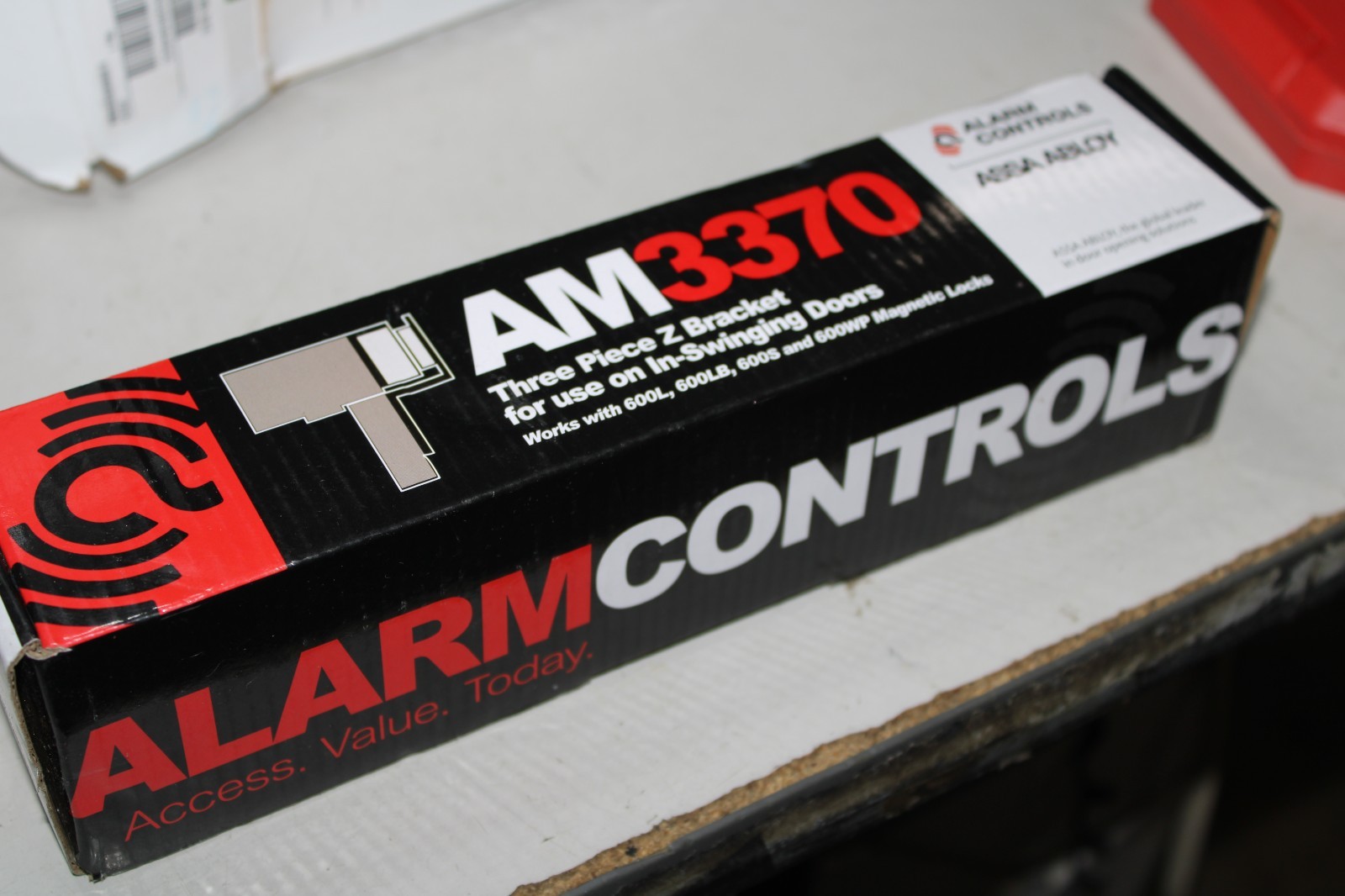 Alarm Controls AM3370 3-Piece Z Bracket for 600 Series In-Swinging Doors