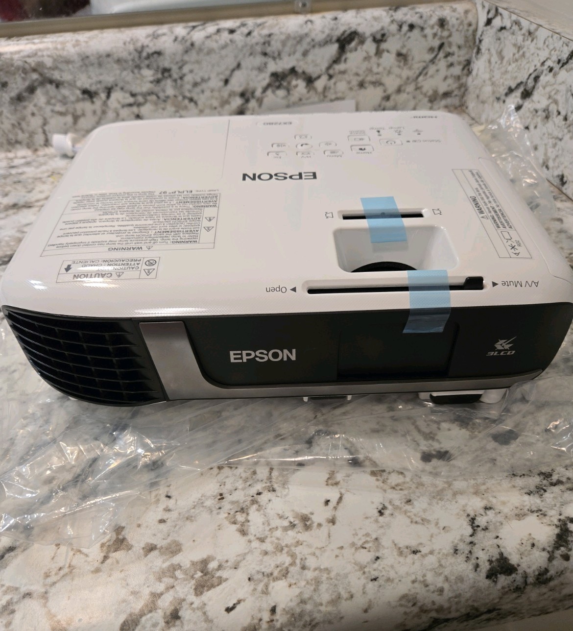 Epson - Pro EX7280 3LCD WXGA Projector with Built-in Speaker - White