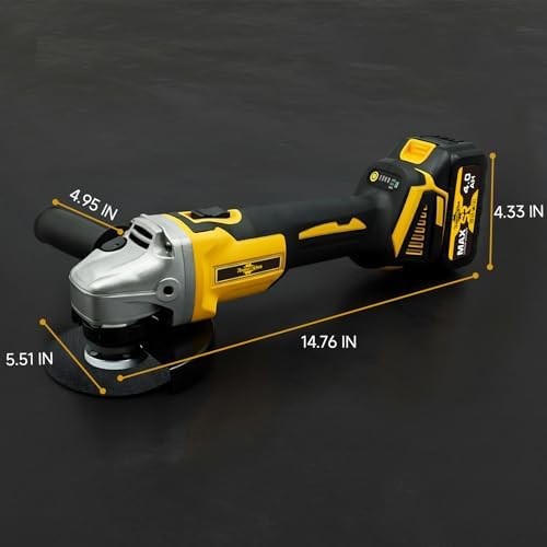 21V Brushless Cordless Angle Grinder Kit w/ Batteries