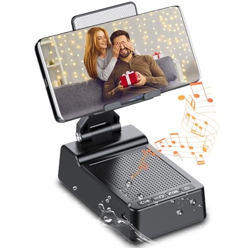 Multifunctional Cell Phone Stand with Wireless Bluetooth Speaker and Anti-Slip