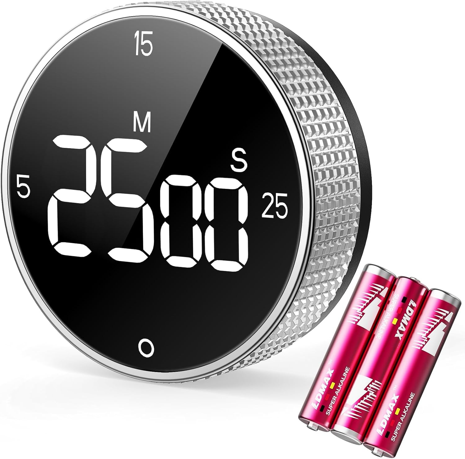 Digital Kitchen Timer with Magnetic, Large LED Display Countdown/Countup Timer,