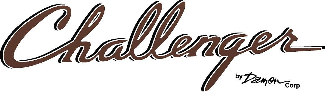 "Challenger by Damon" Version 3 RV LOGO Graphic decal lettering 30"x10"