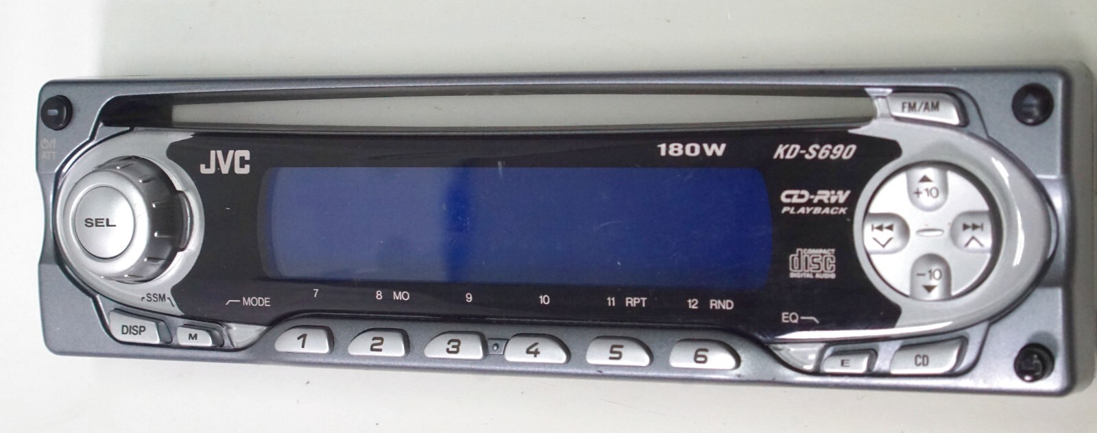 Pioneer KD-S690 Faceplate & Remote Only "UNTESTED"
