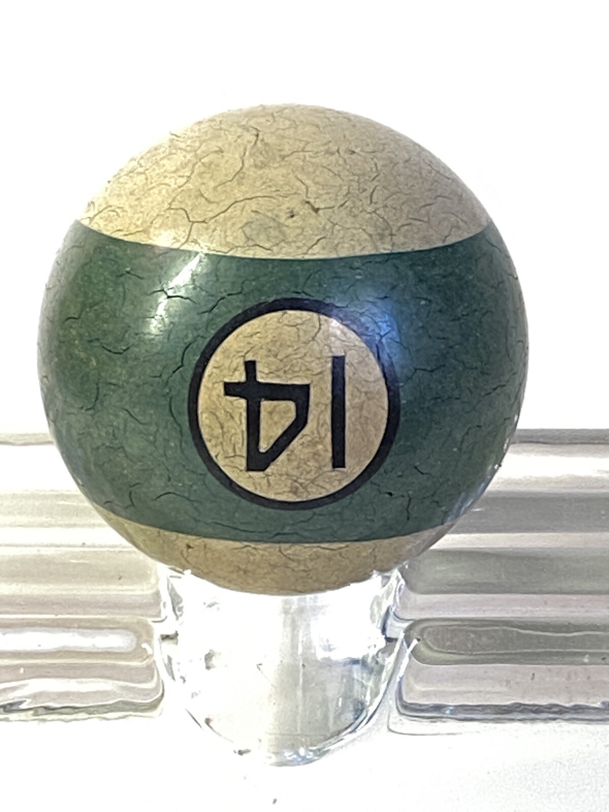 Antique Clay Billiard Ball #14 2 1/4”