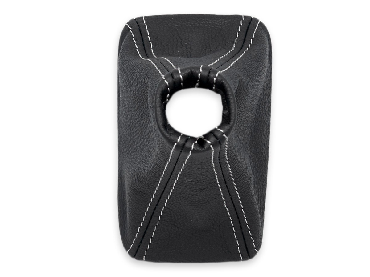FOR VOLVO XC90 2014-2019 automatic GEAR SHIFT BOOT GAITER LEATHER STITCH WHITE