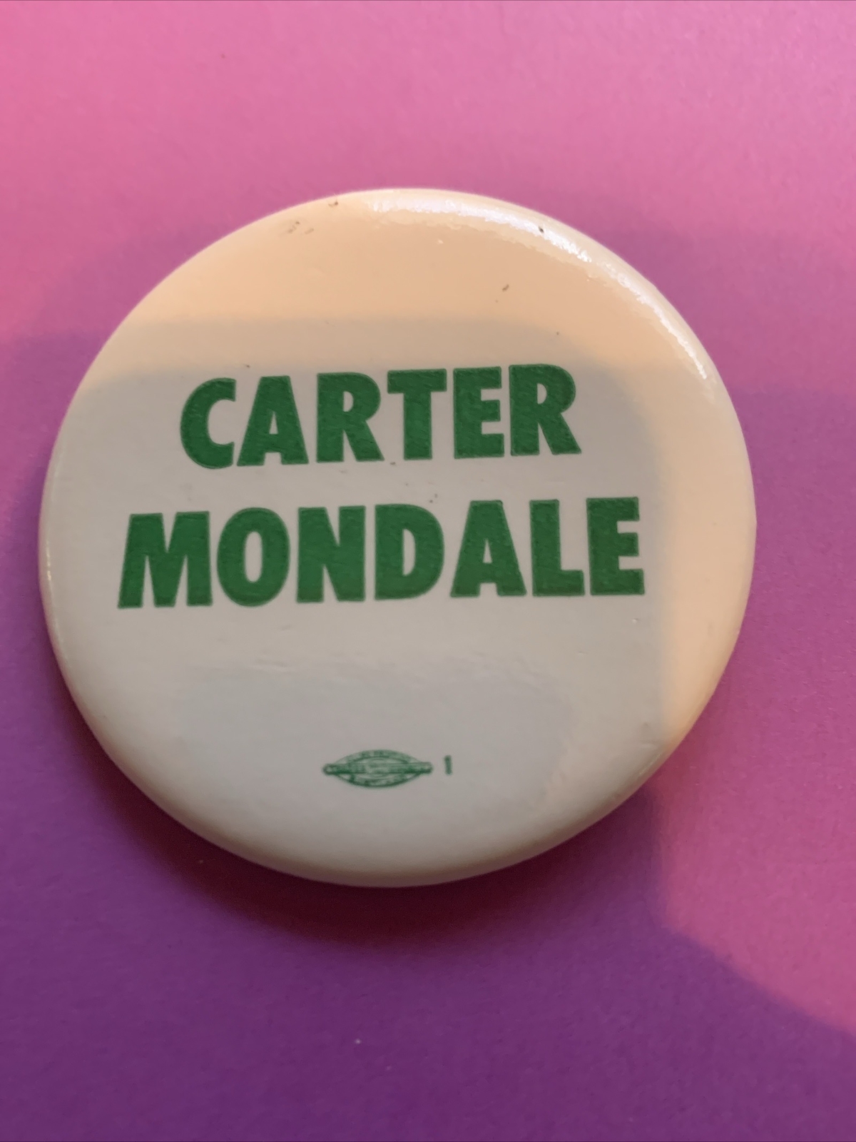 Carter Mondale Presidential Campaign Pinback Button