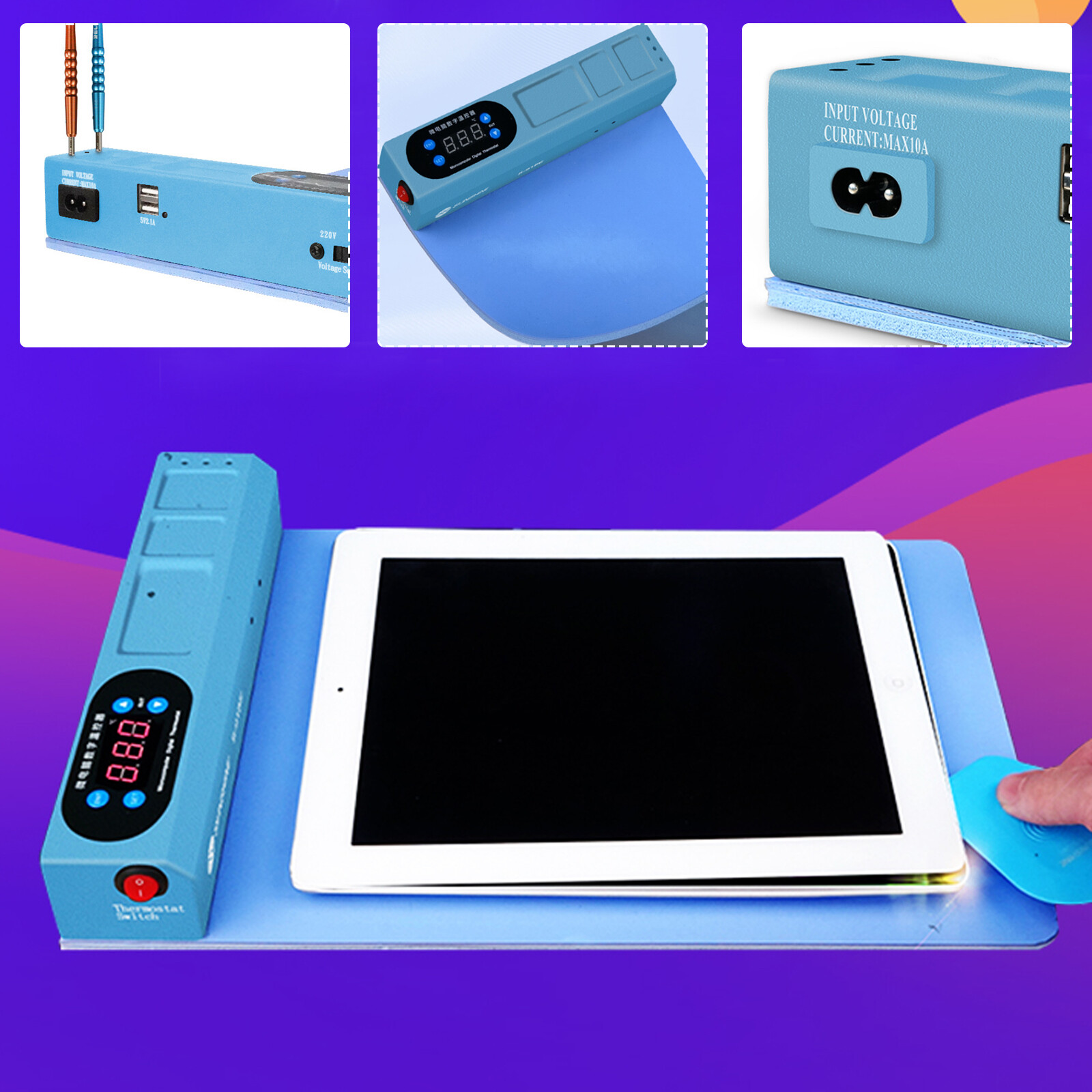 CPB LCD Screen Preheat Remover Separator Heating Pad Repair Tools for Phone iPad