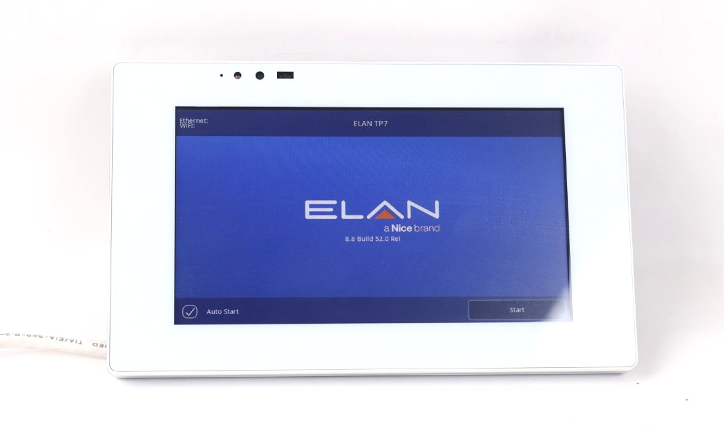 Elan TP7 7'' Touch Panel In Wall Touch Panel (White) MINT u825