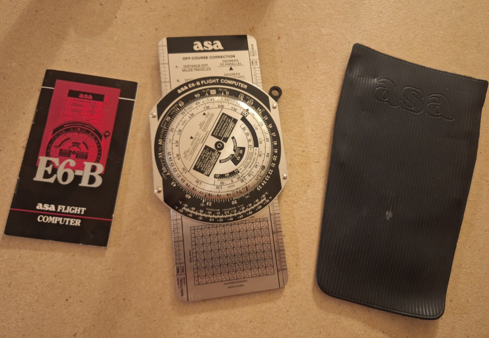 VTG ASA-E6B Metal Flight Computer,  Sleeve, Manual Aviation Supplies & Academics