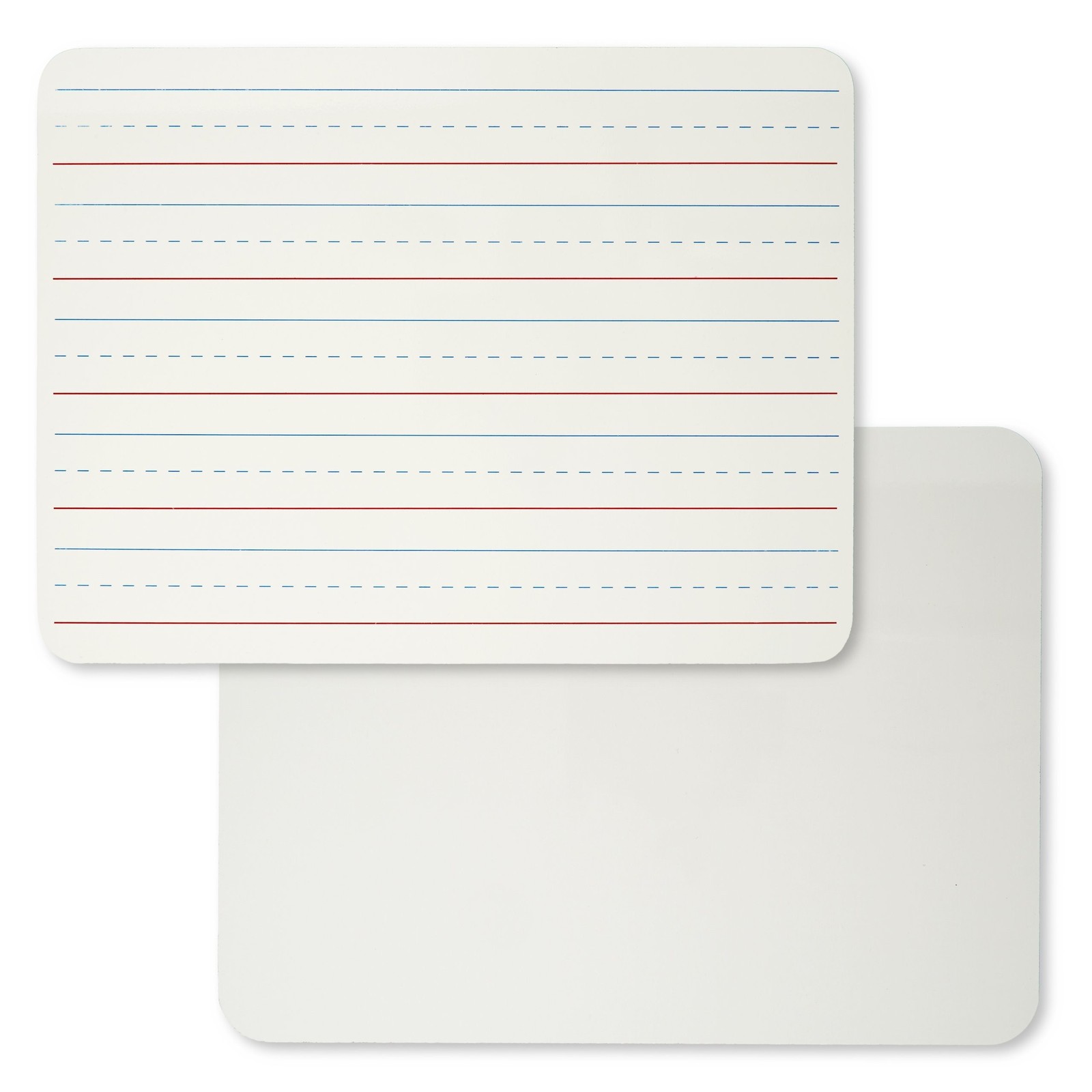 Charles Leonard Dry Erase Board, Two Sided, Lined/Plain, 9" x 12" (35120)