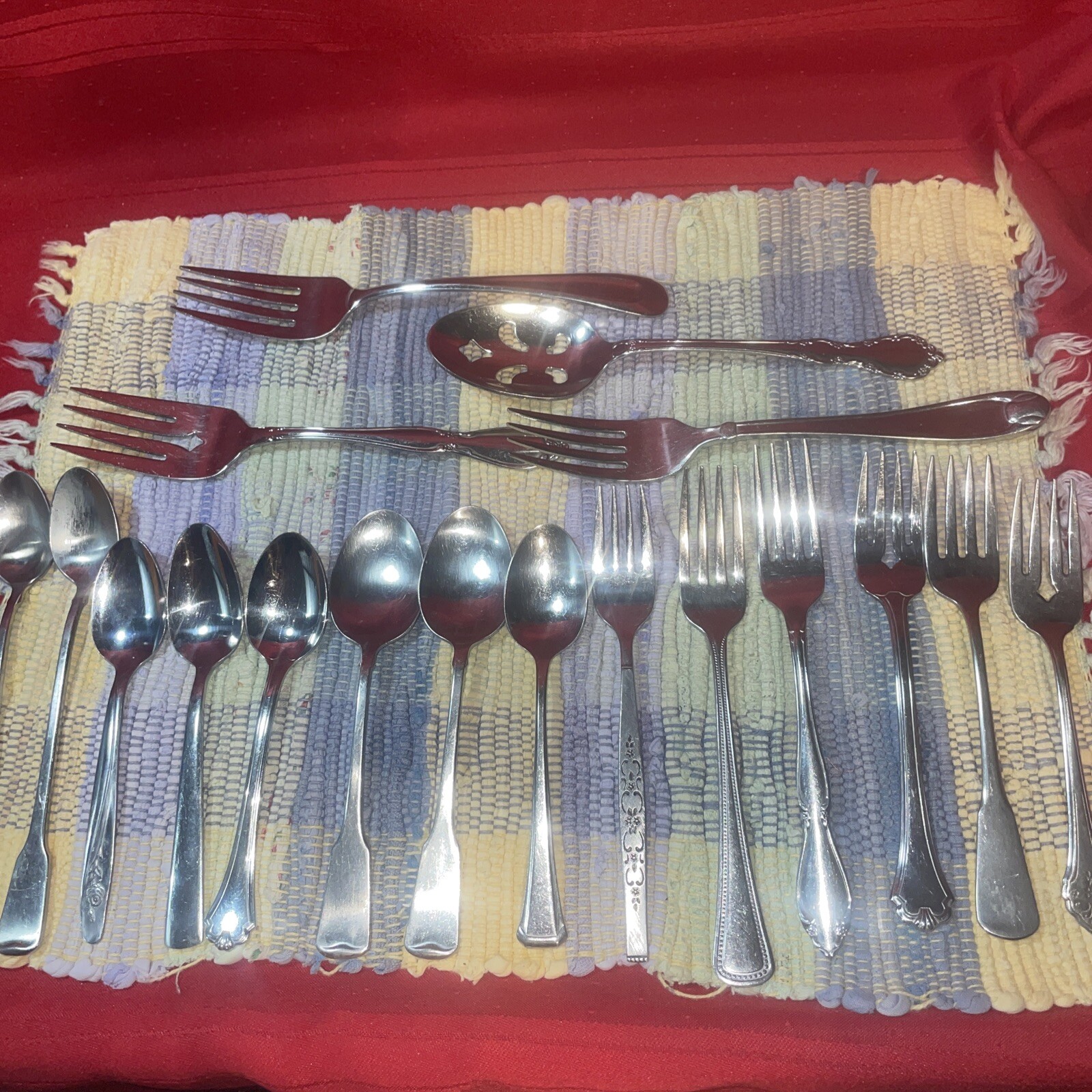 Oneida Vintage To Now Flatware Lot -Forks - Spoons - Serving 18 PCs