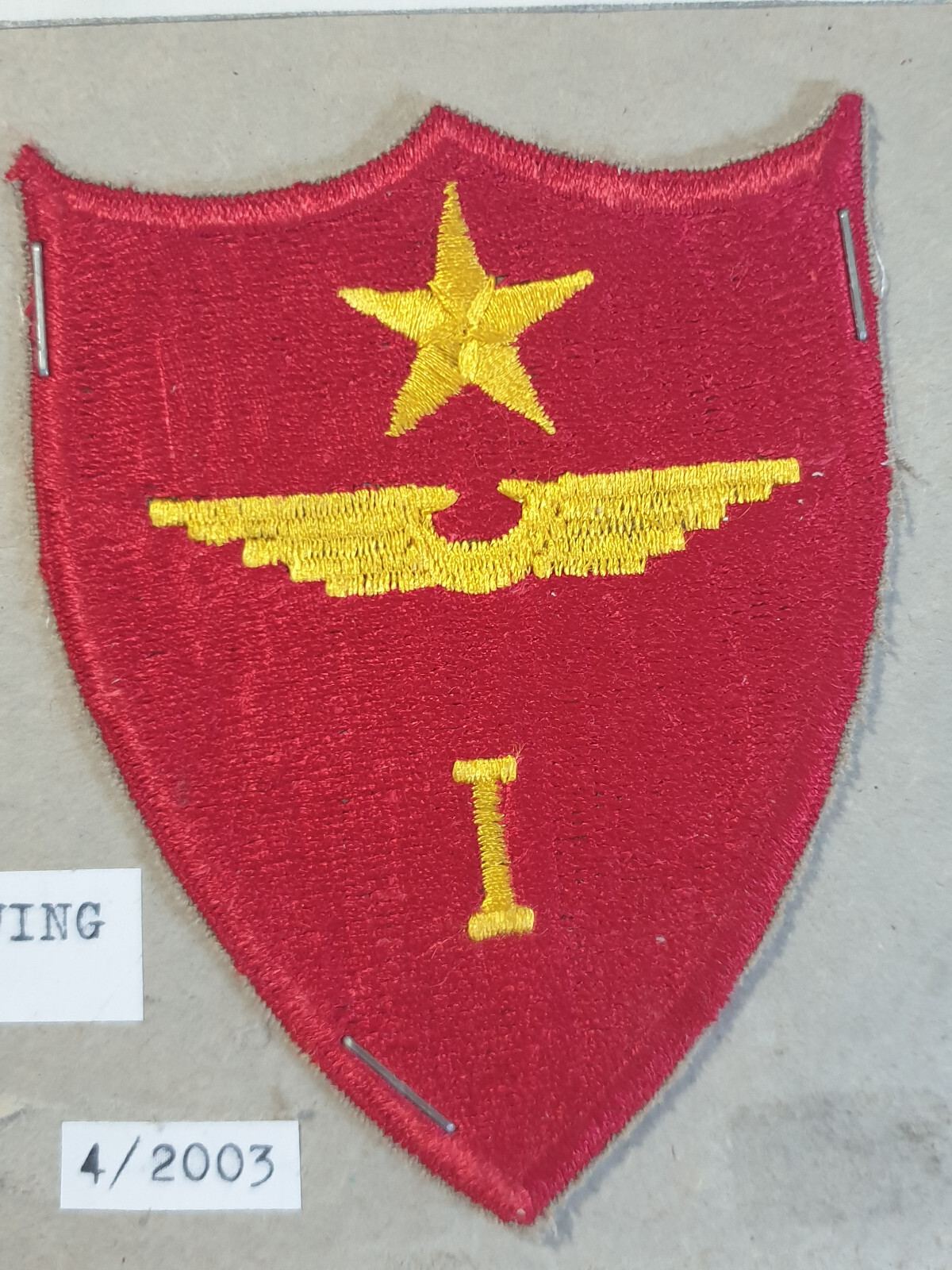 USA Patch Sleeve Badge USMC Marine Corps Marine Air Wing M.A.W. 1st Fuselage