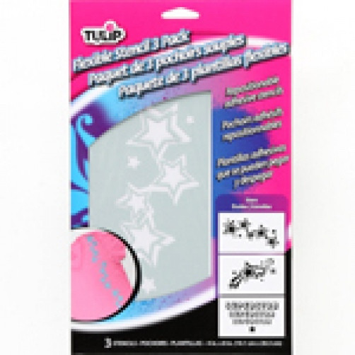 Tulip Flexible Stencil Kit - Stars 3pk
