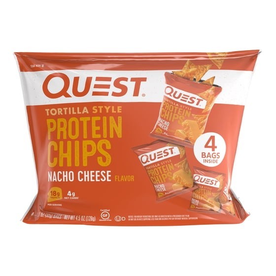 Quest Tortilla Style Protein Chips, Nacho Cheese, Baked, 1.1oz, 4 Count....