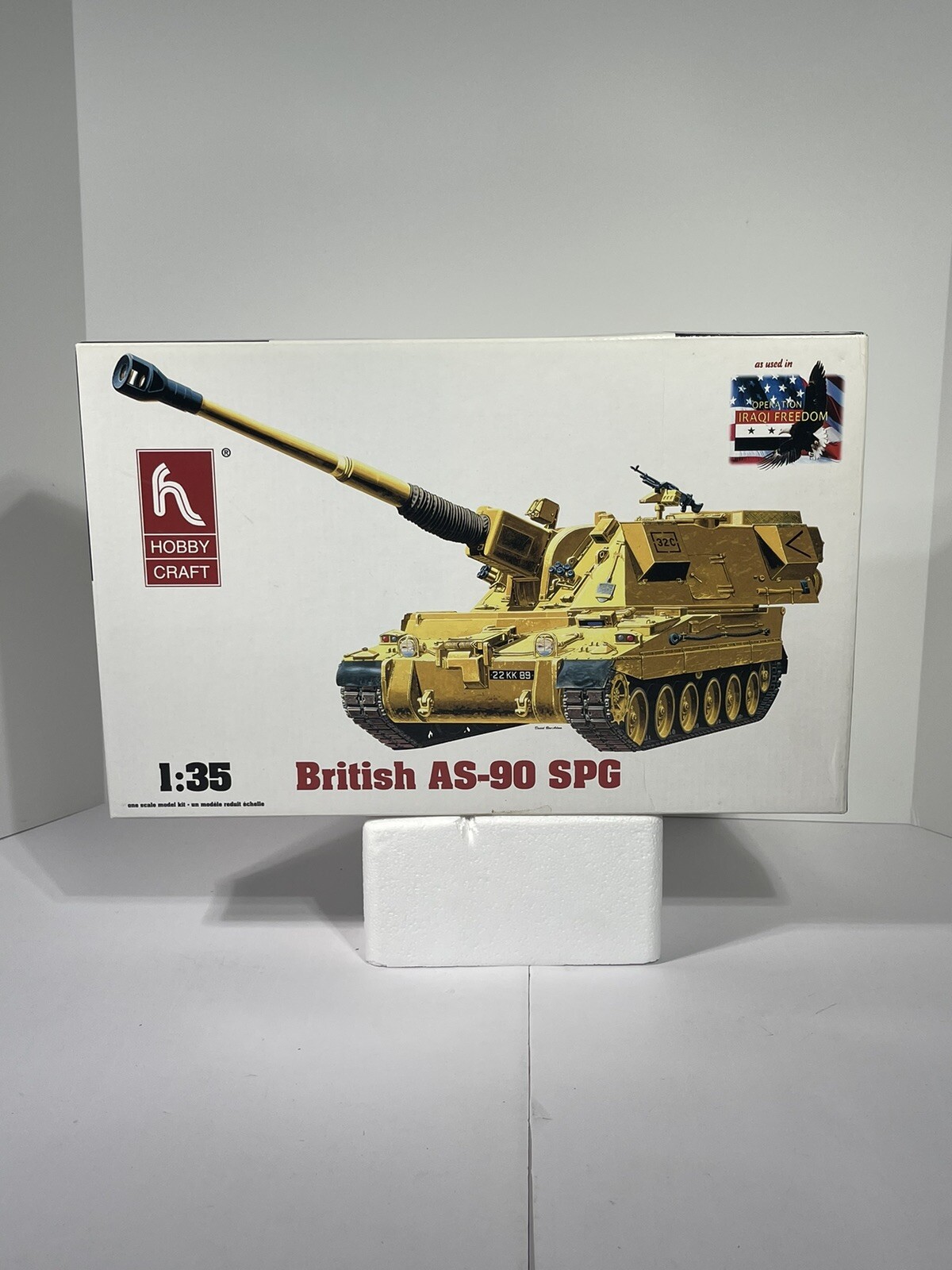Hobby Craft British AS-90 SPG 1/35th Scale Operation Iraqi Freedom Tank Kit
