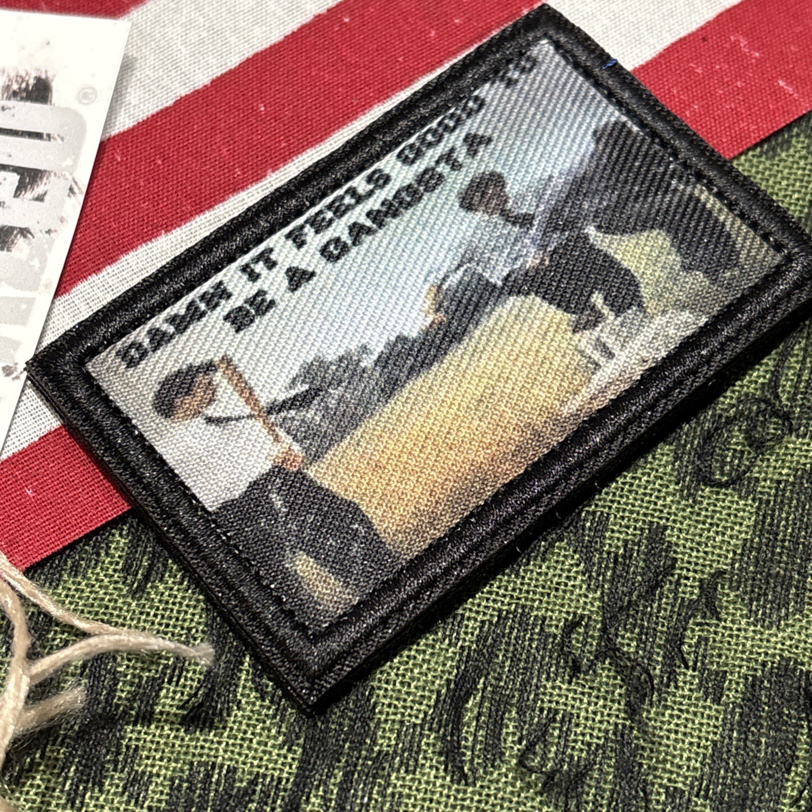 Office Space Fax Machine Destruction Tactical Hook Loop Patch High Quality 2x3”