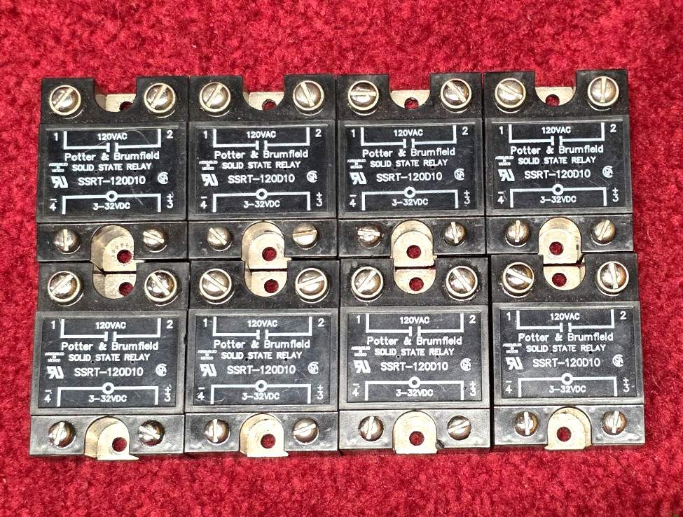 POTTER & BRUMFIELD SSRT-120D10 SOLID STATE RELAY 10 AMP 120VAC - USED