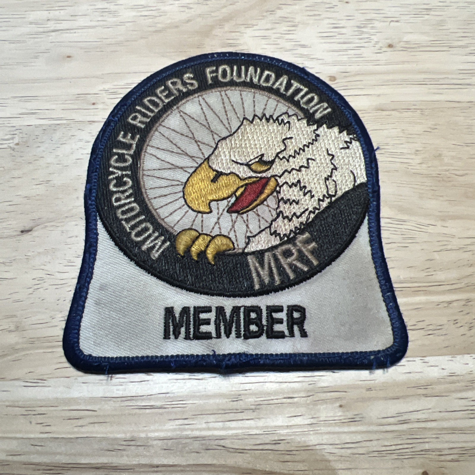 MOTORCYCLE RIDERS FOUNDATION MEMBER ( MRF )  PATCH Used