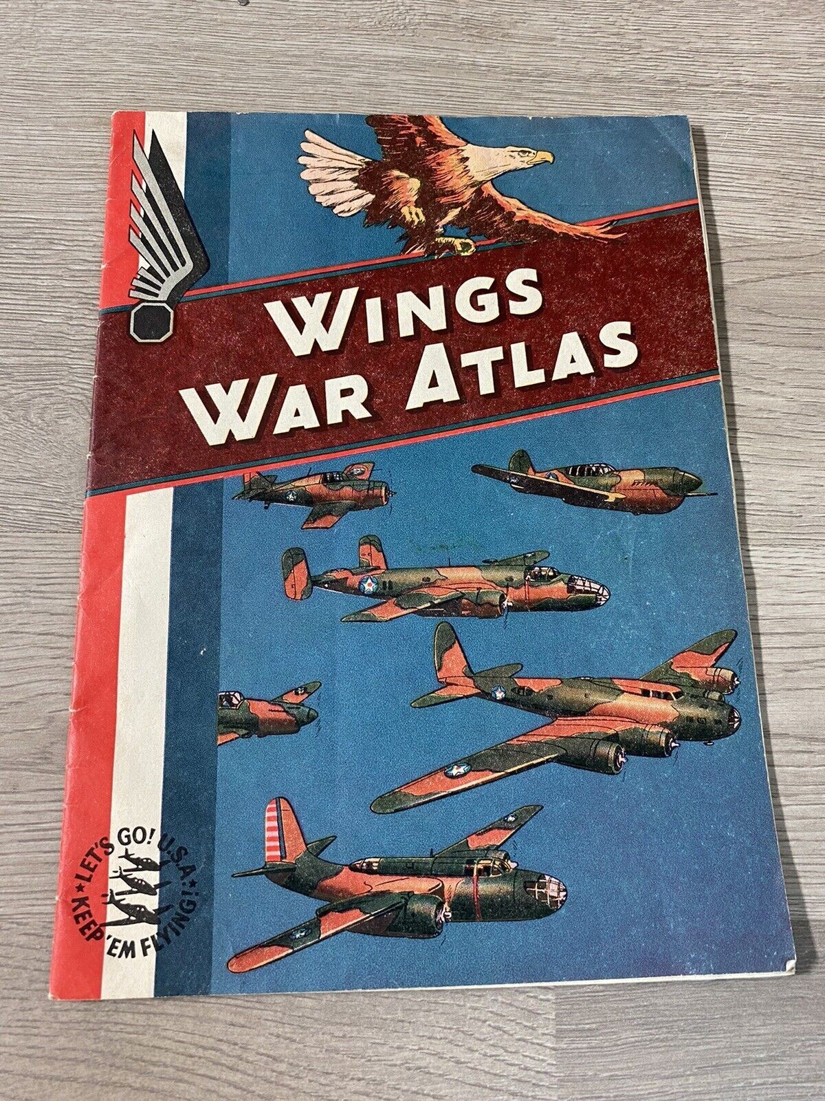 Wings War Atlas 1942 Brown & Williamson Tobacco Publication WWII