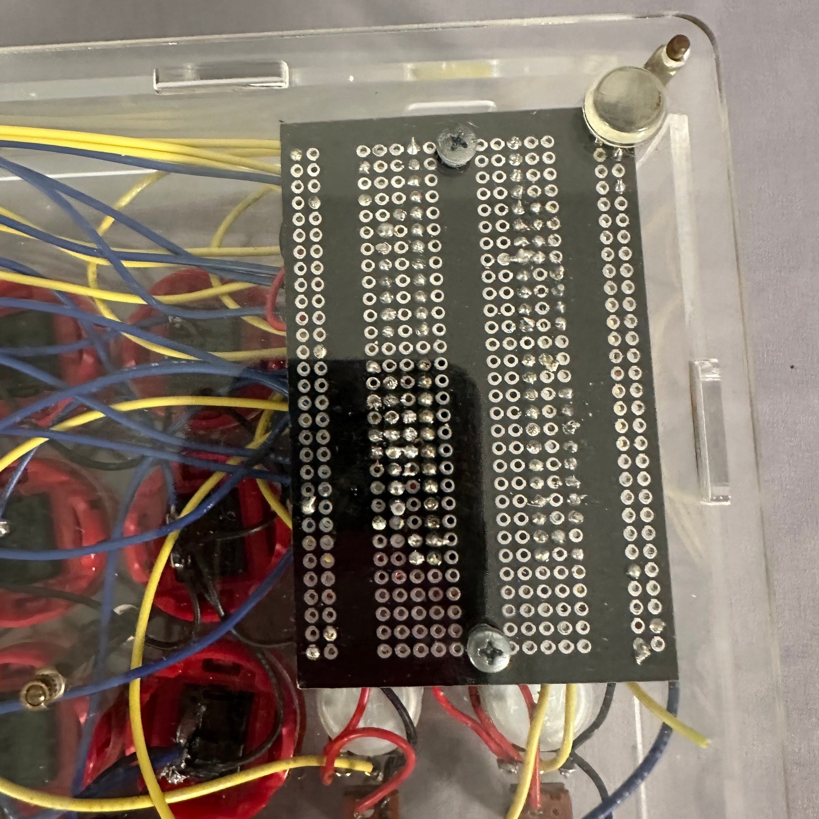 Music Controller MIDI Red/Clear DIY Arcade Button Mixer Untested As Is Prop Art