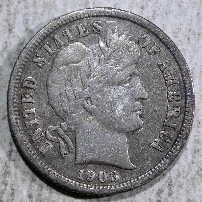 1903-S Barber Dime, Extremely Fine, Discounted Key Date   0603-03