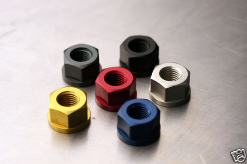 Driven Racing 6 PC Anodized Sprocket Nut Set GSXR 600/750 1000 MORE