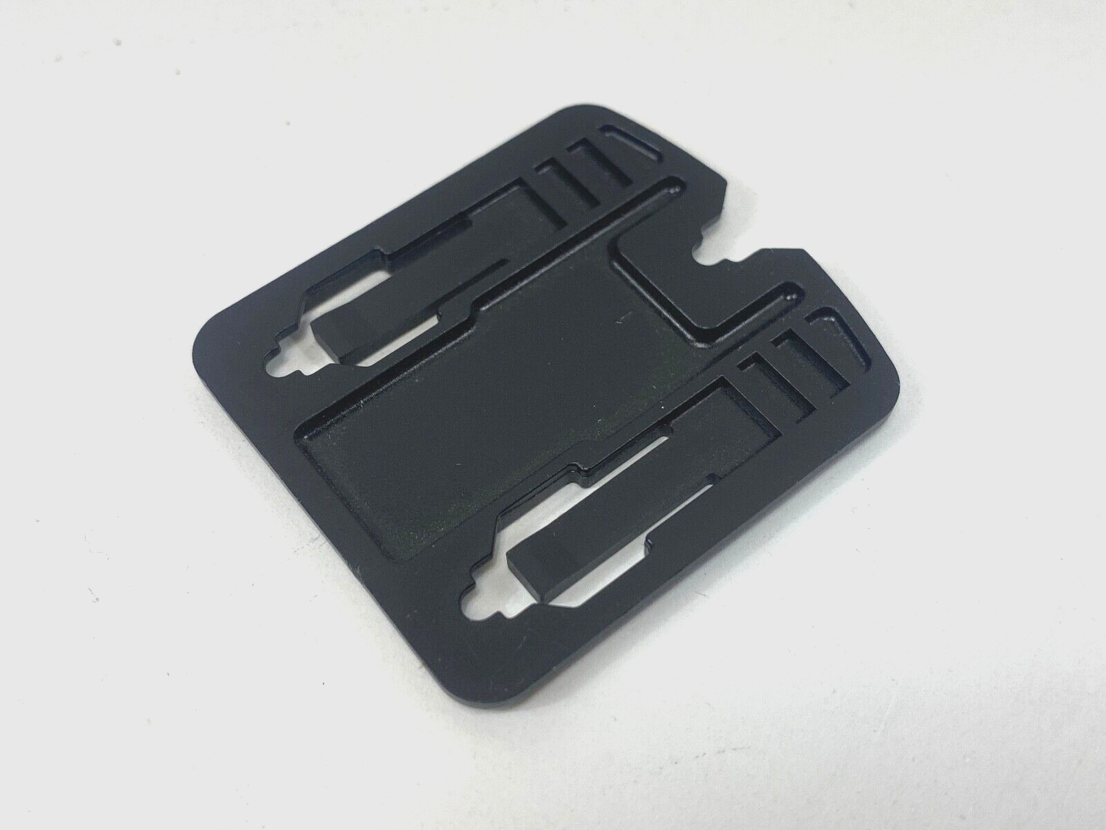 1" Side Release Surface Mount Surmount Military Pouch Replacement Buckle BLACK