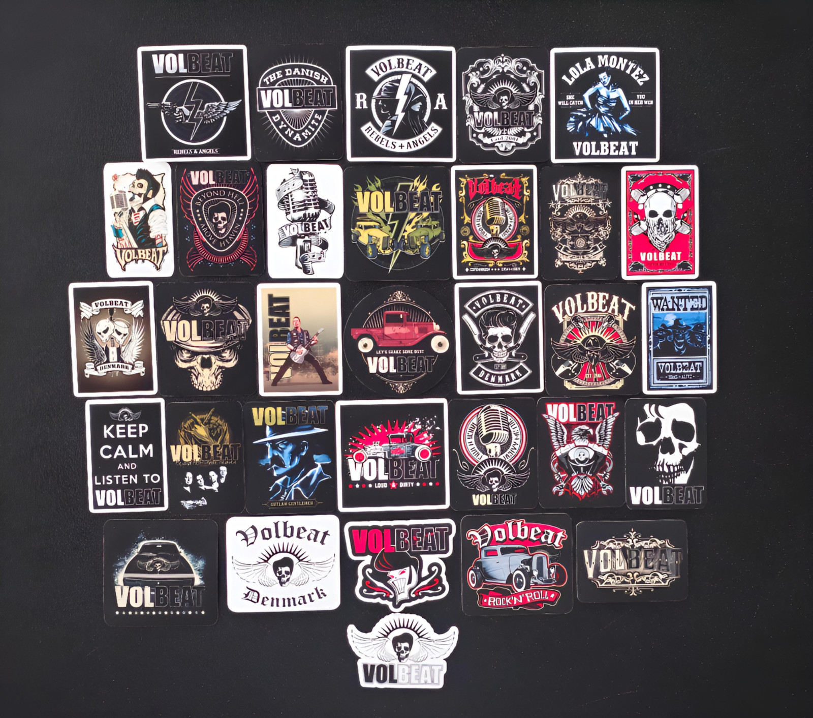 Volbeat Band Inspired Logo Stickers Heavy Metal Rock Music Car Vinyl Decals