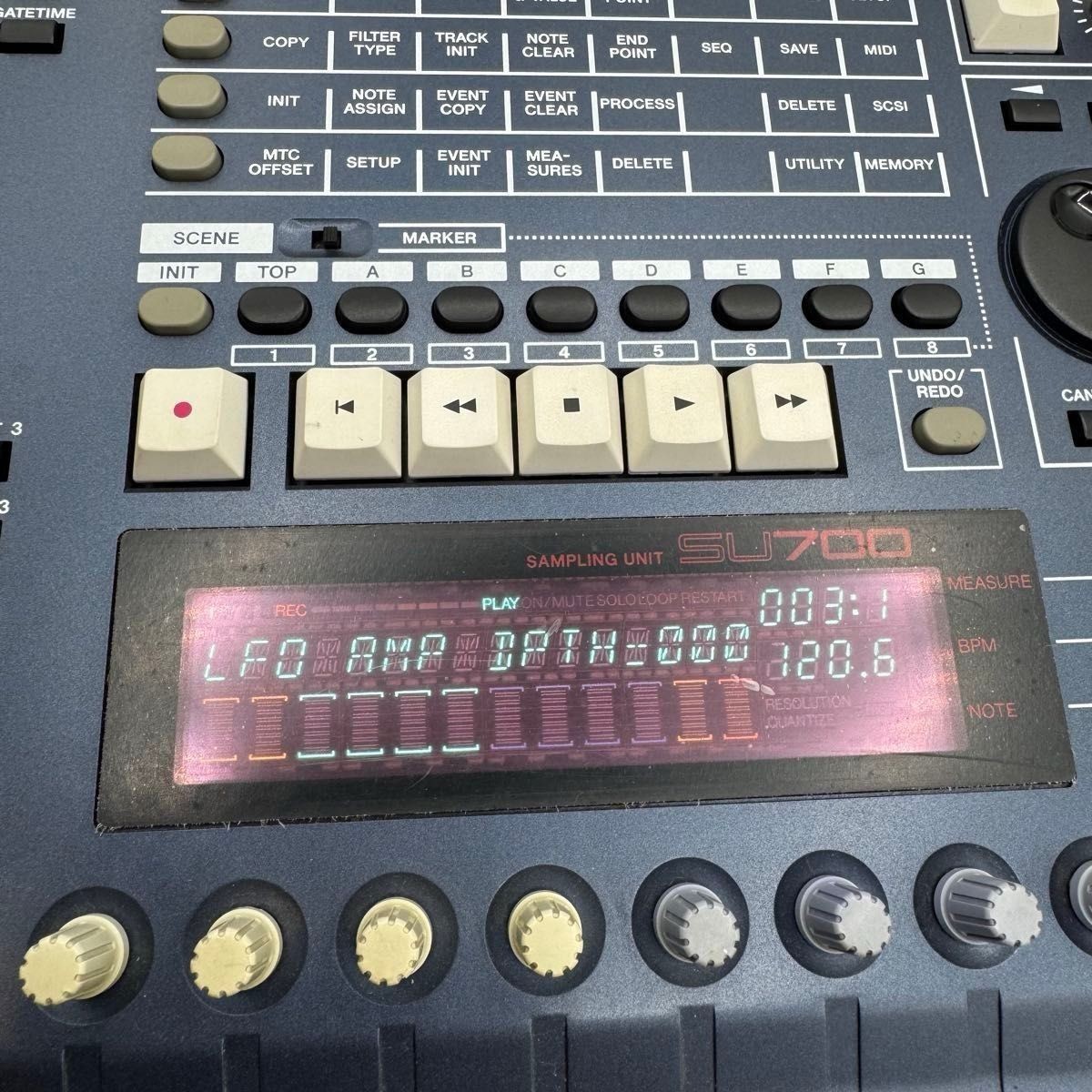 Yamaha SU700 Sequencer Sampler Only power supply confirmed JANK