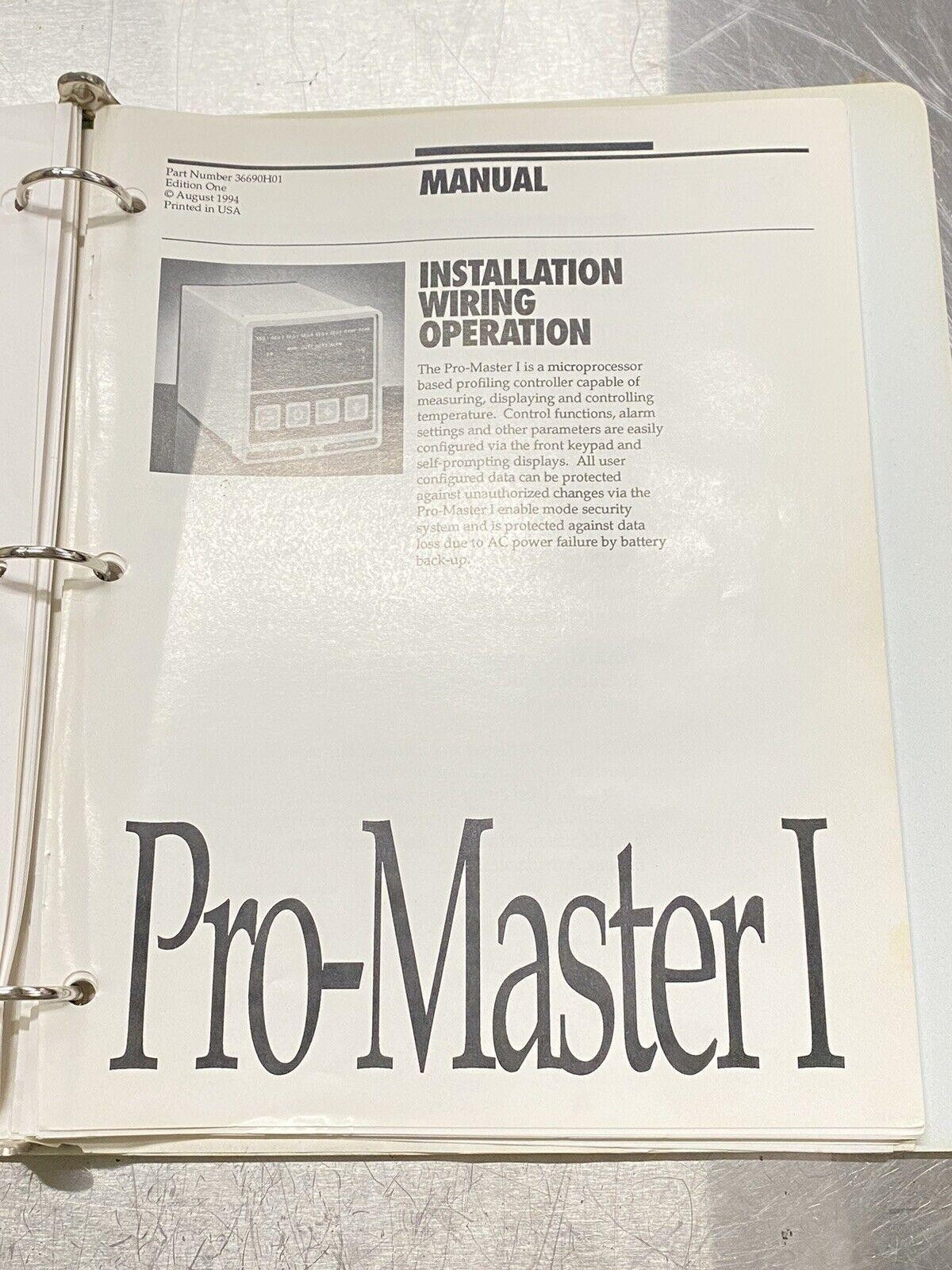 Blue M CC Clean Room Oven Pro-Master - Users Guide / Instruction Book / Manual