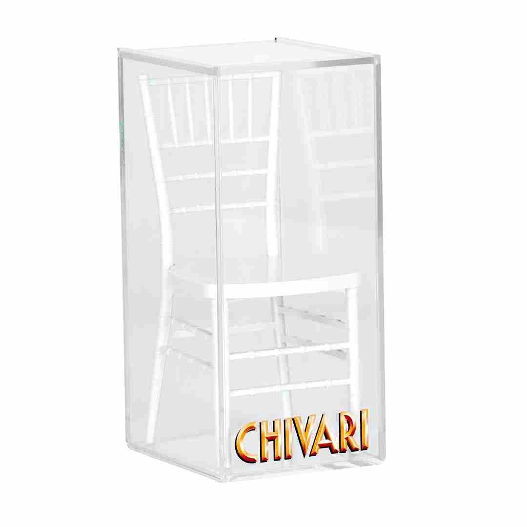 White Unpainted Mini Chiavari Chair 1:6 Scale Model by Chivari