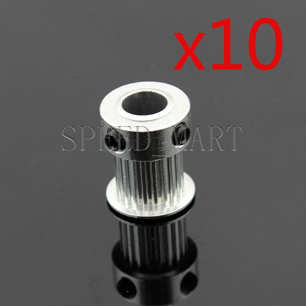 10 PCS MXL Aluminum Timing Belt Pulley 20 Tooth 3.175mm Bore for Stepper Motor
