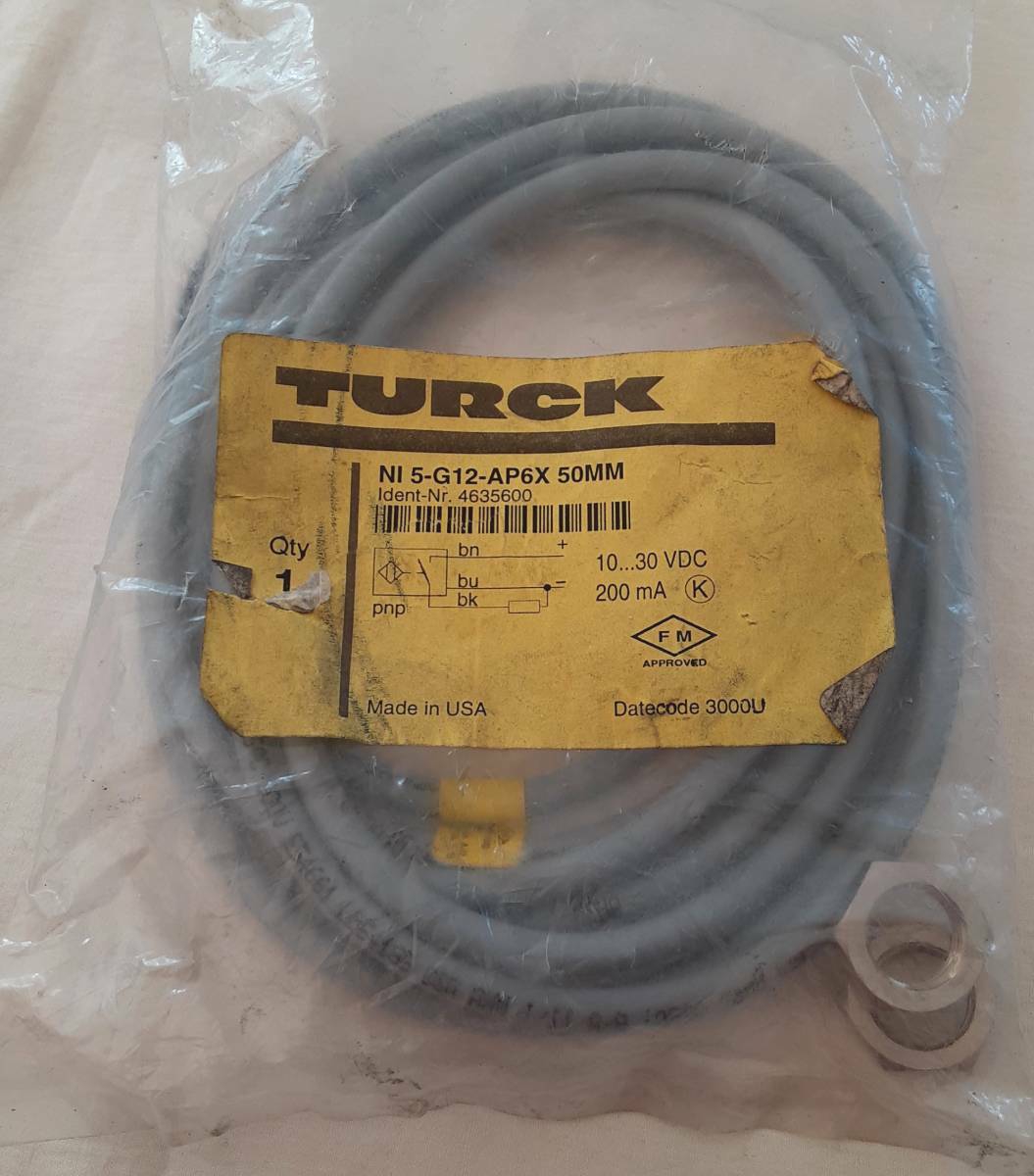 TURCK Sensor NI 5-G12-AP6X 50MM. NEW. US Seller.  Free Shipping.