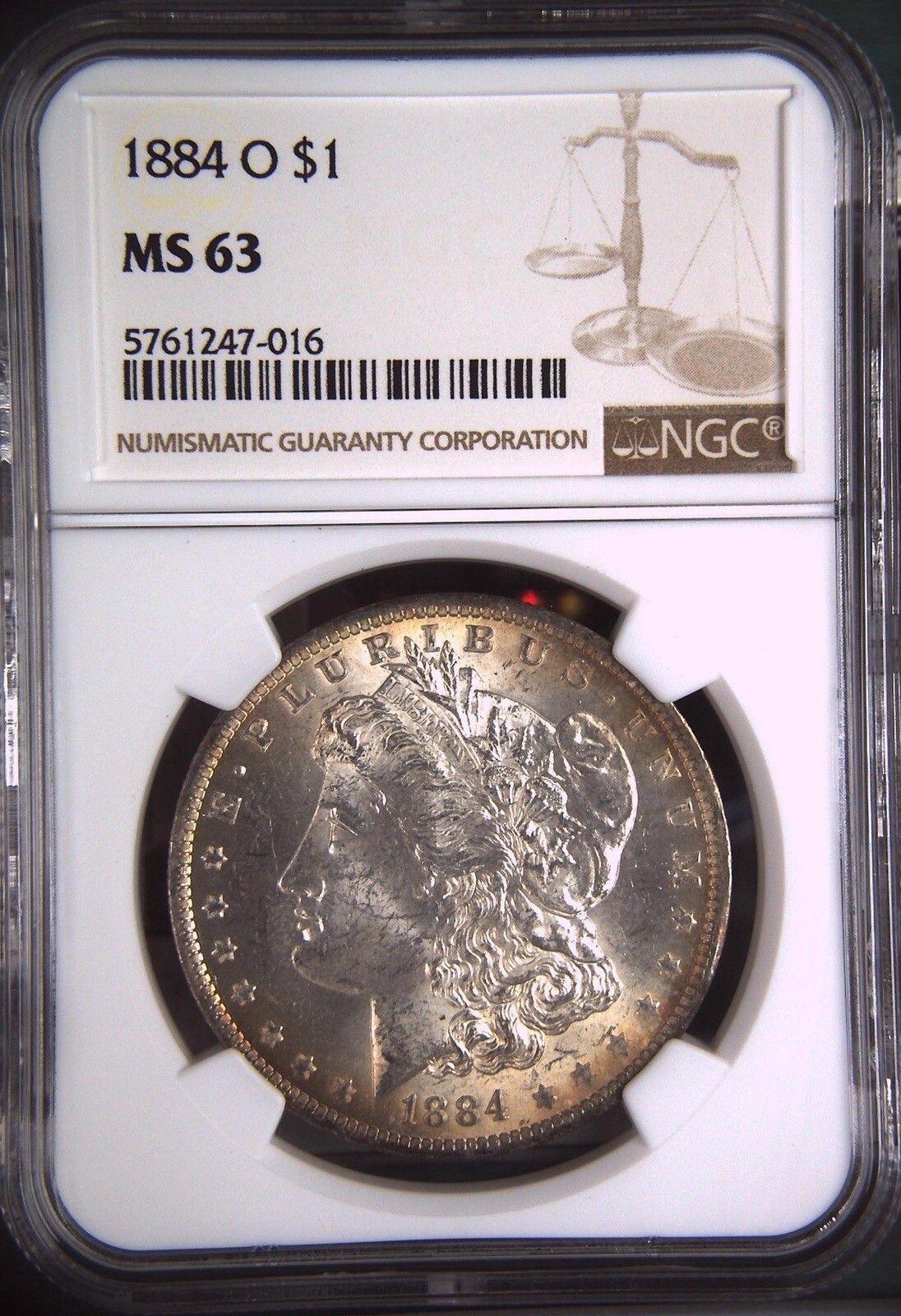 USA Silver Morgan $1 Dollar 1884-O NGC: MS63 #C480
