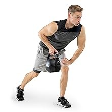 Marcy Strength Training Soft Kettlebell with Handle for Weightlifting,
