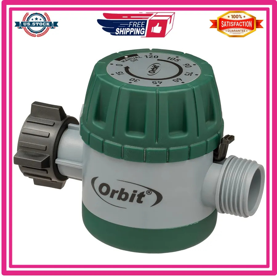 Orbit 62034 Mechanical Water Timer Hose Faucet Irrigation Shutoff Garden Tool