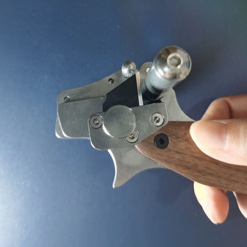 Manual Leather Strip Cutter Roller Type 10-60MM Adjustable Leathercraft Cutting